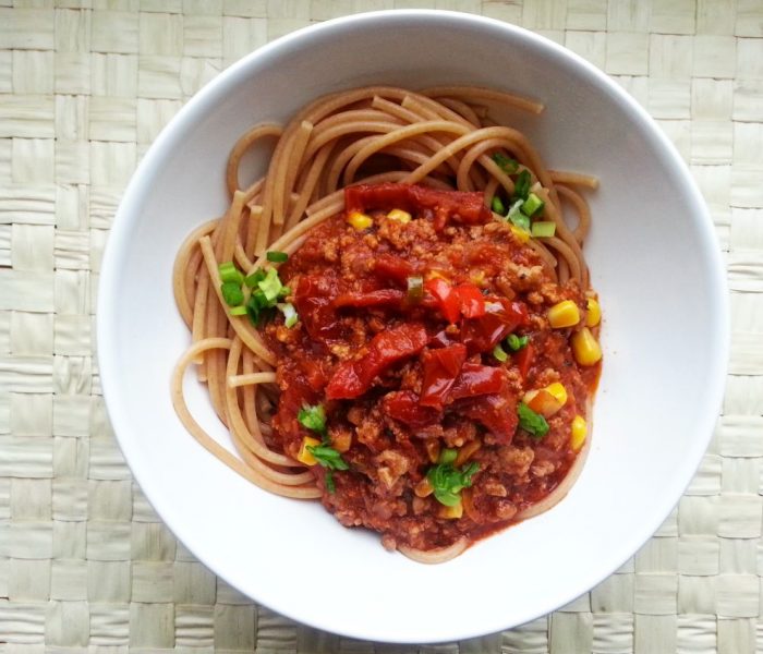 Spaghetti z suszonymi pomidorami