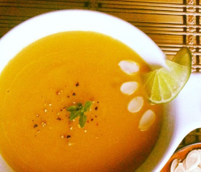 Zupa krem z dyni z pomarańczą i imbirem